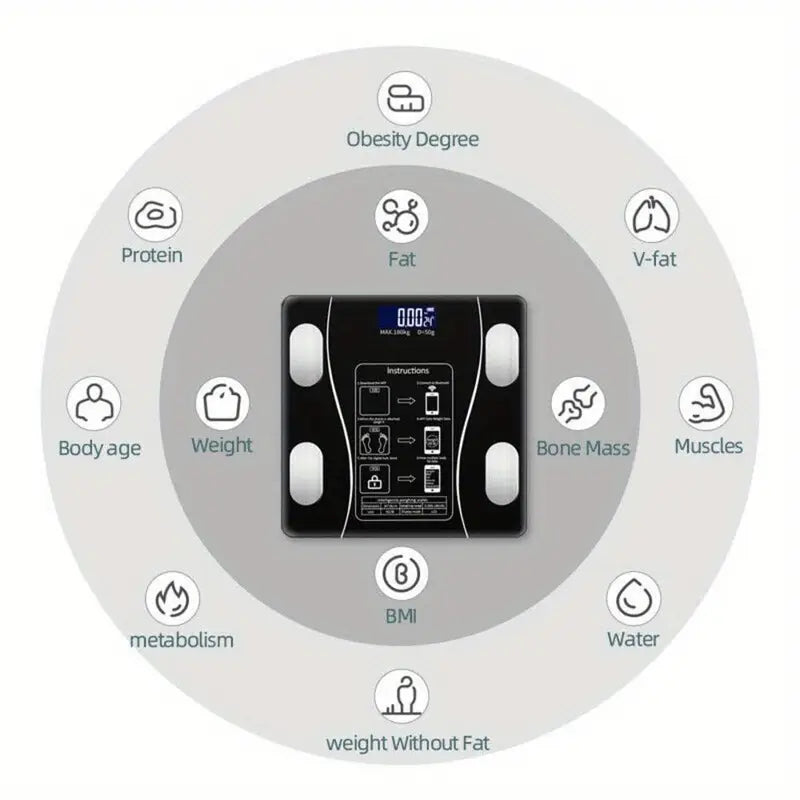 Smart Bluetooth Digital Body Weight Scale