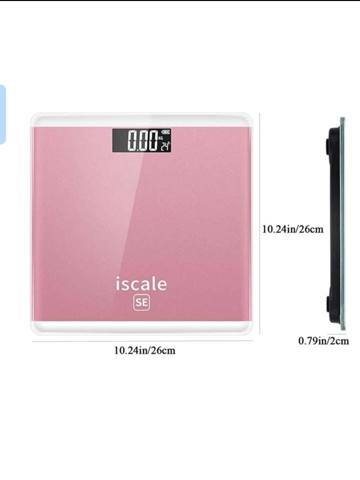 iScale Digital LCD Electronic Bathroom Weighing Scale